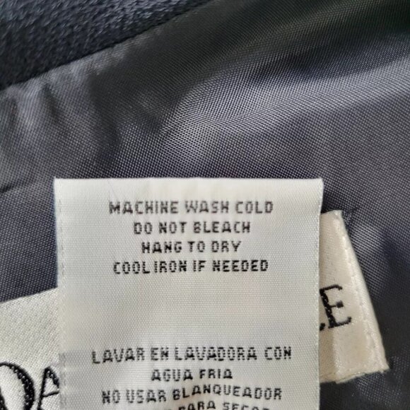 Danny & Nicole Chiffon Midi Jacket Dress Suit Size 12 Petal Sleeves Pleated Hem - Picture 7 of 10